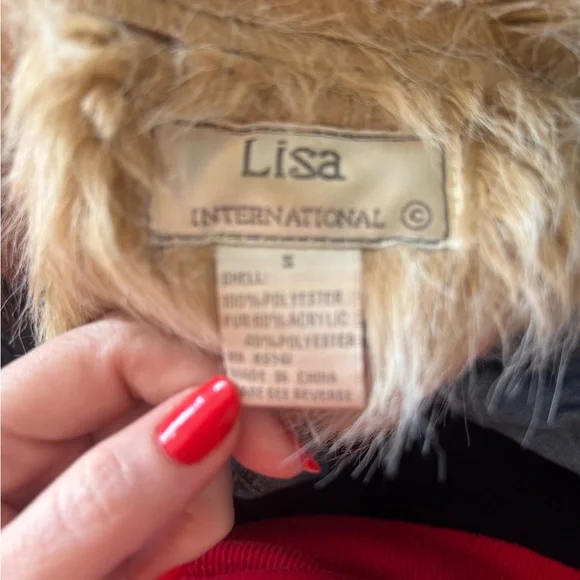 Lisa International Brown Faux Fur Vest - Picture 3 of 4